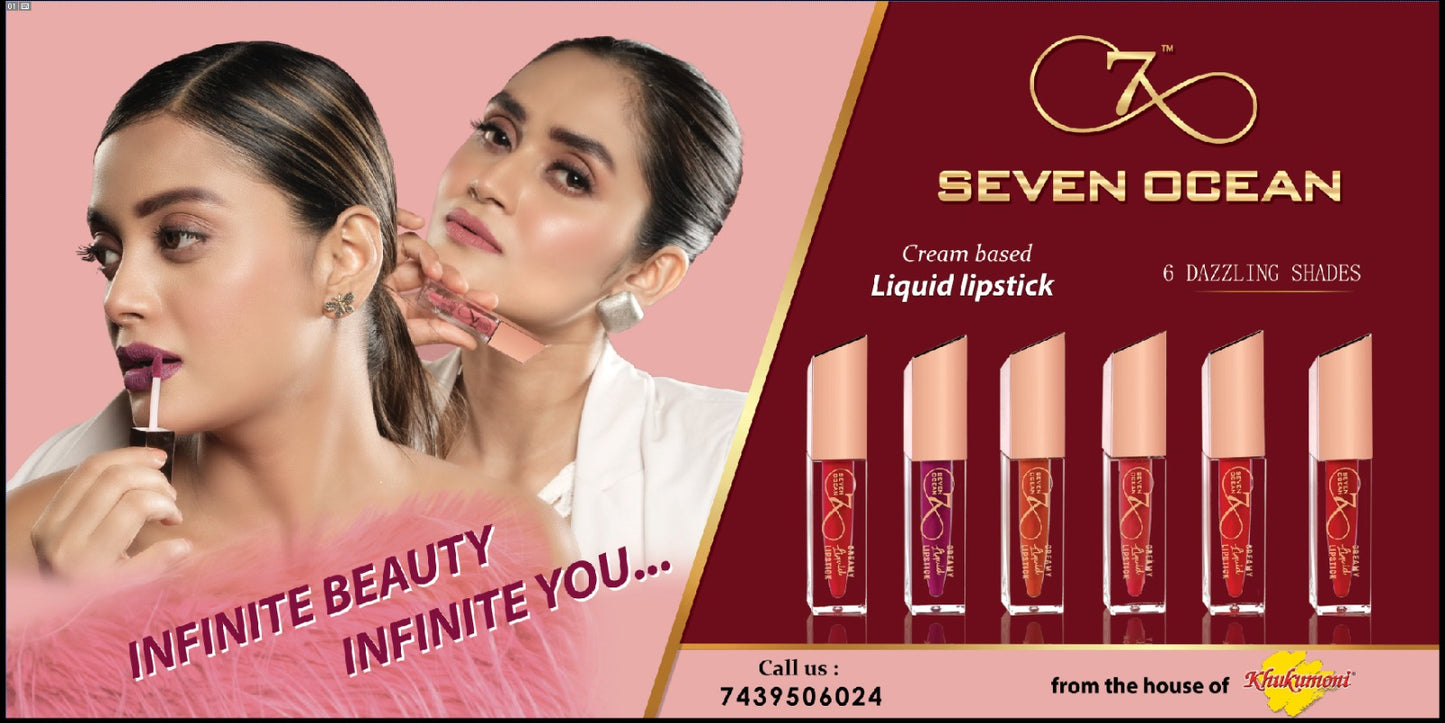 Seven Ocean Creamy Liquid Lipstick - Red Shot