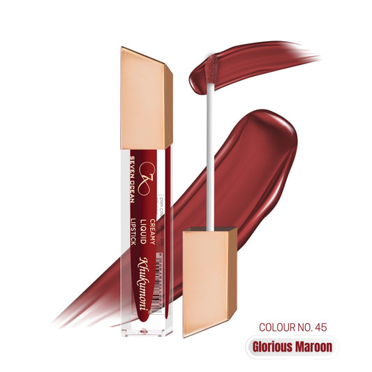 Seven Ocean Creamy Liquid Lipstick - Glorious Maroon