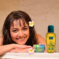 Natural Body Oil (Enriched with Olive Oil, Haldi, Neem and Other Natural Ingredients) - 200ml+100ml Combo