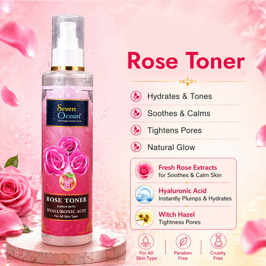 Seven Ocean- Rose Toner - 100% Natural