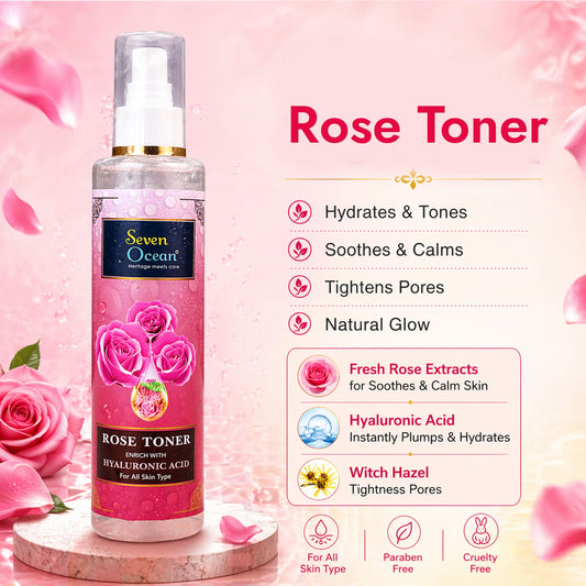 Seven Ocean- Rose Toner - 100% Natural