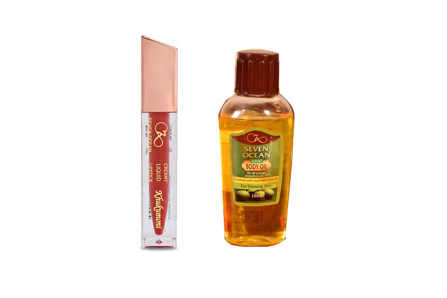 Woody Rust Lipstick + Natural Body Oil [100ml] Combo