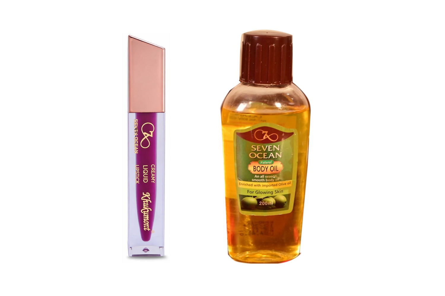 Berry Shine Lipstick + Natural Body Oil (200ml) Combo