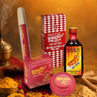 Maroon Elegance Combo – 50ml. Herbal Alta + Maroon Dust Sindoor + Premium Liquid Maroon Sindoor