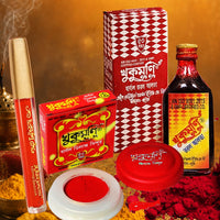 Traditional Trio Combo – 50ml. Herbal Alta + Delux Red Sindoor + Premium Orange Liquid Sindoor