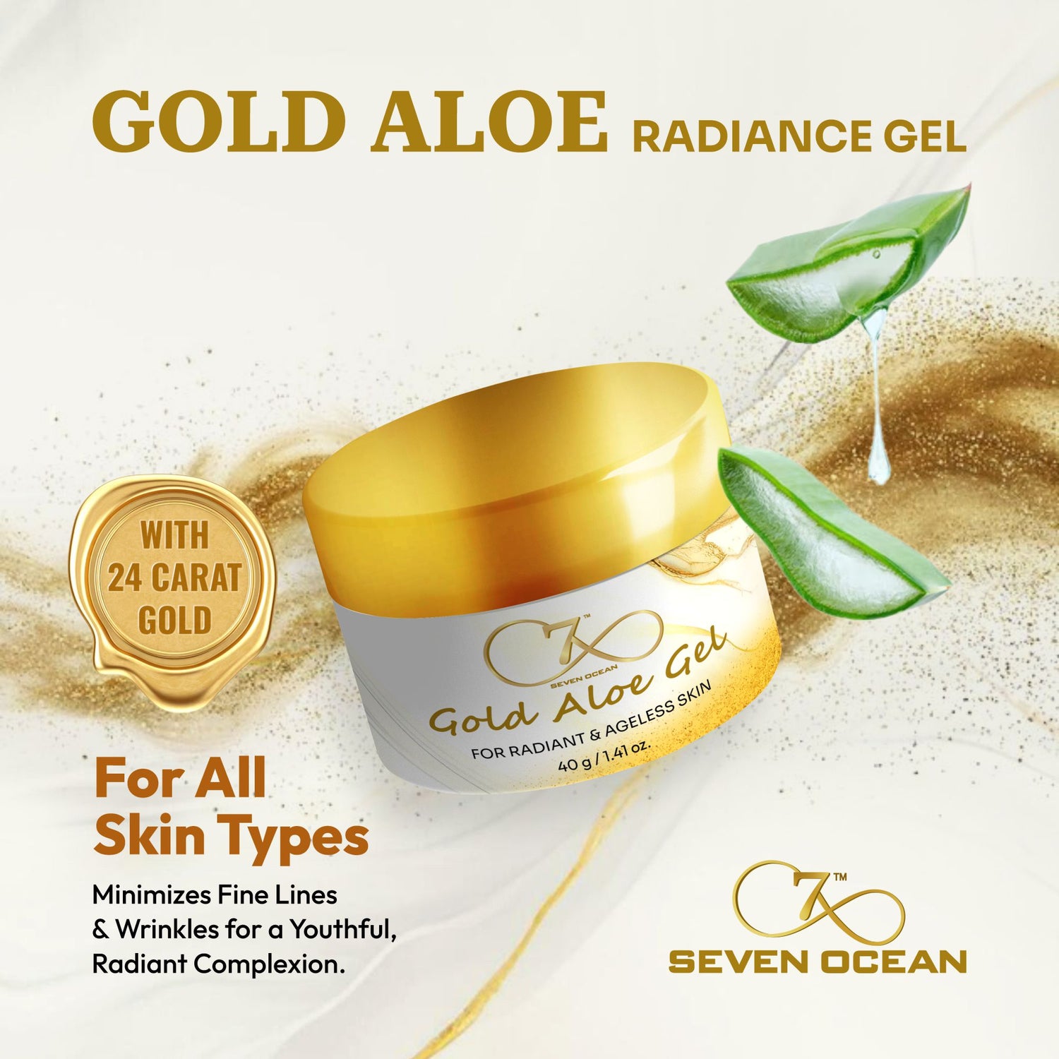 Seven Ocean Gold Aloe Vera Radiance Gel