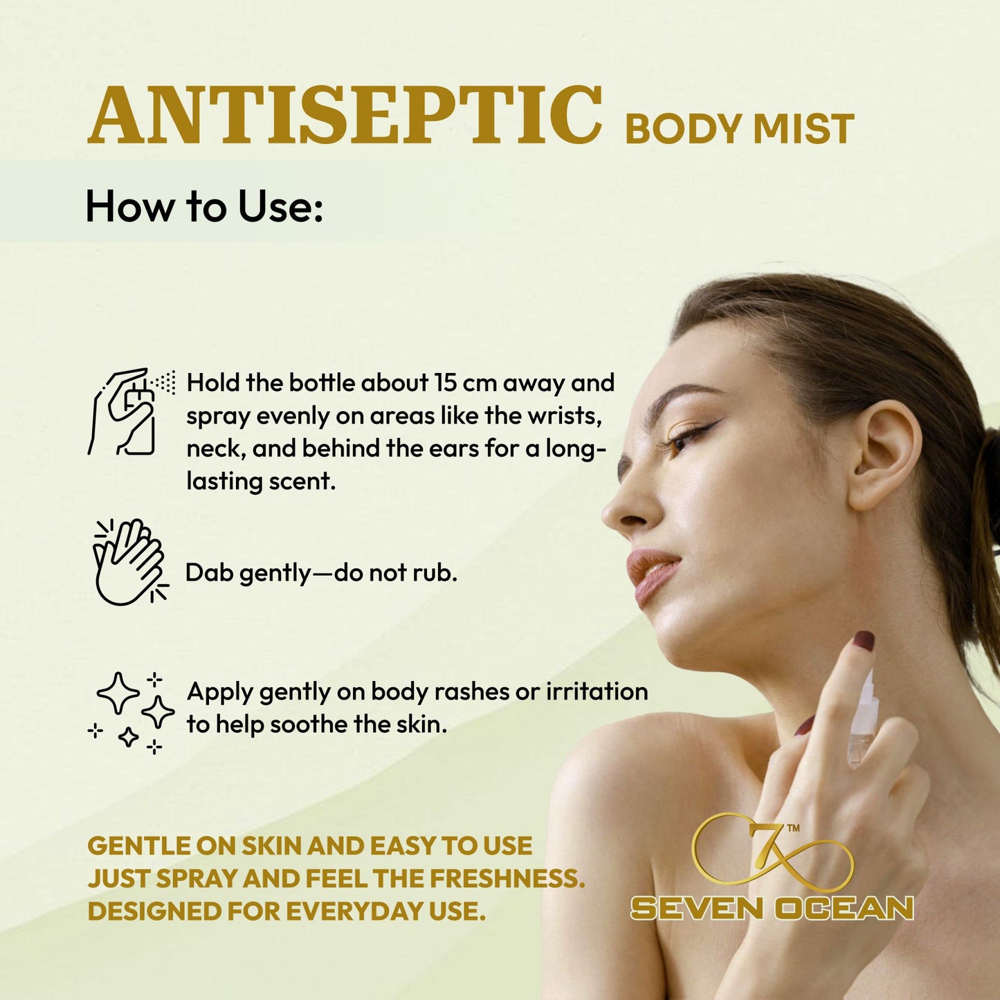 Seven Ocean Antiseptic Body Mist with Aloe Vera Extract