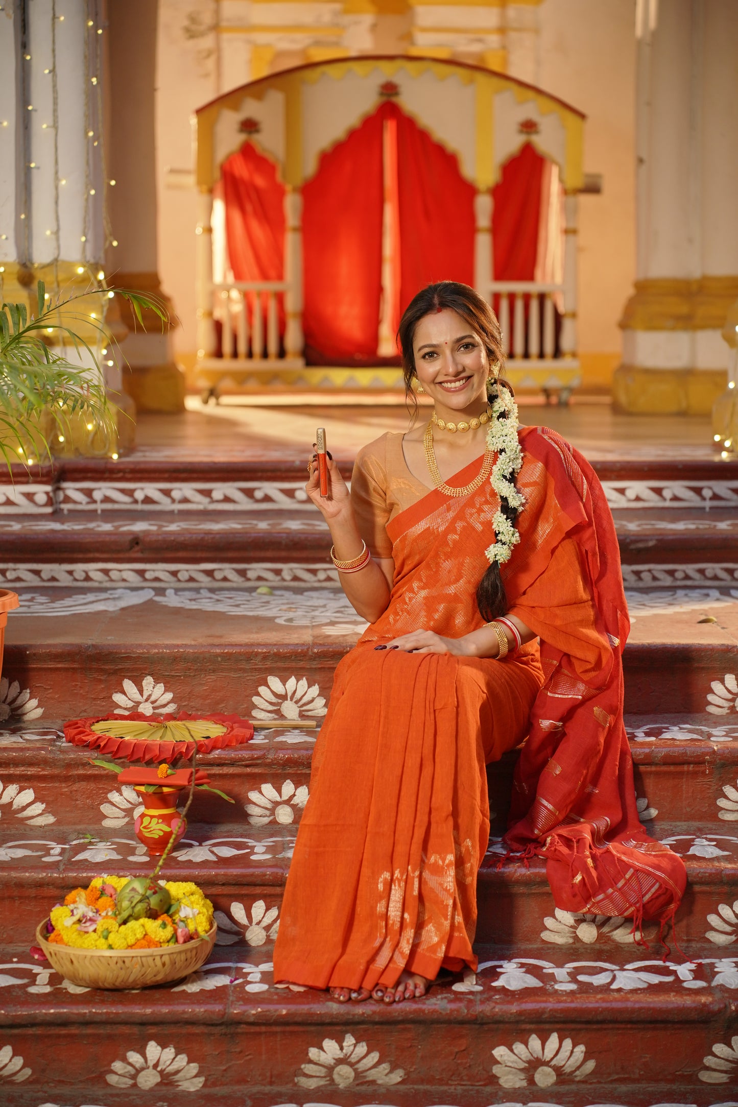 Khukumoni Premium Liquid Orange Sindoor