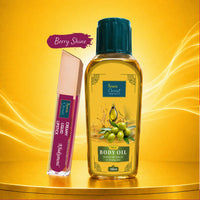 Berry Shine Lipstick + Natural Body Oil (200 ml) Combo