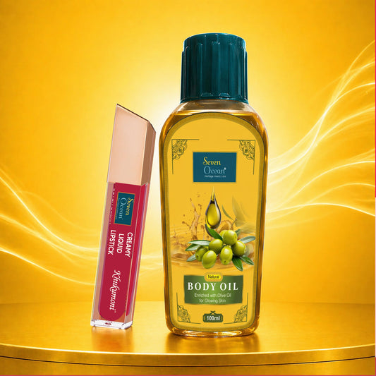 Seven Ocean Candy Blush Lipstick With Seven Ocean Natural Body Oil 100ml (Pack Of 2 Combo)