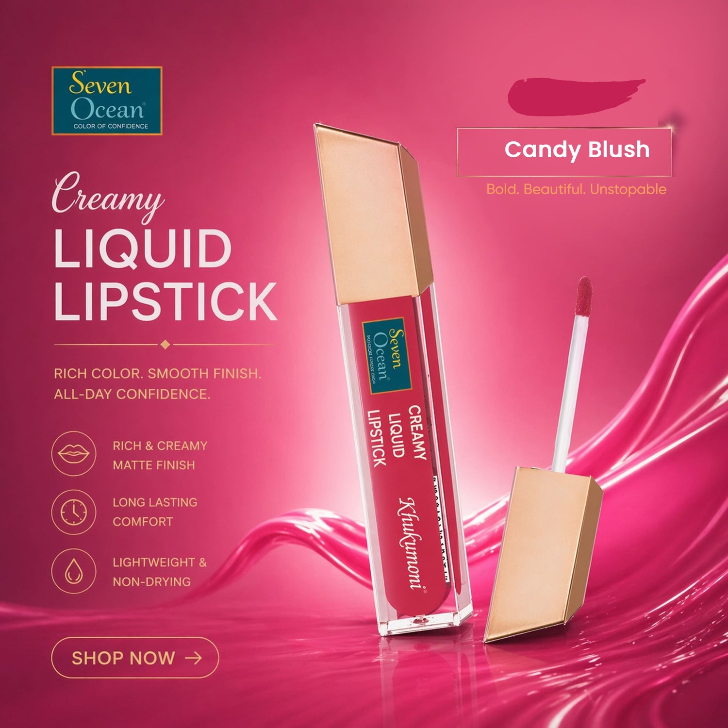 Creamy Liquid Lipstick - Candy Blush