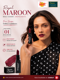 Khukumoni Seven Ocean Creamy Royal Maroon Lipstick - 01