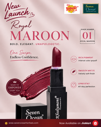 Khukumoni Seven Ocean Creamy Royal Maroon Lipstick - 01