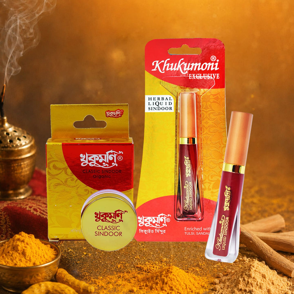 Heritage Duo Combo – Exclusive Liquid Maroon Sindoor + Classic Red Dust Sindoor