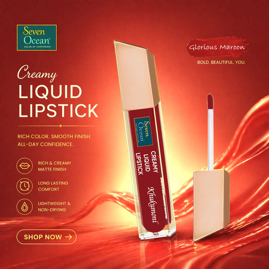 Seven Ocean Creamy Liquid Lipstick - Glorious Maroon