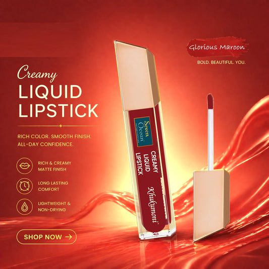 Seven Ocean Creamy Liquid Lipstick - Glorious Maroon