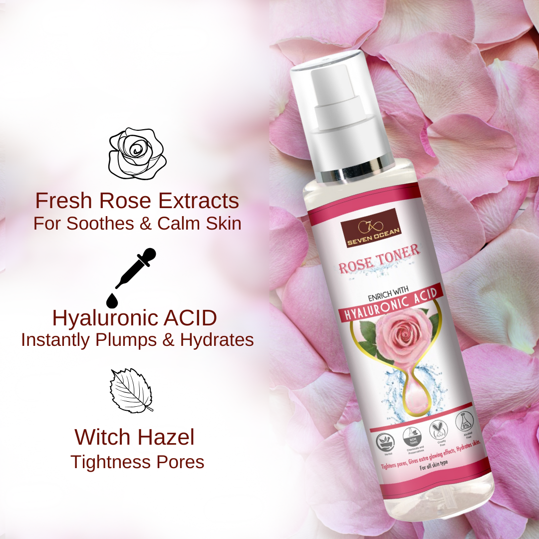 Seven Ocean- Rose Toner - 100% Natural