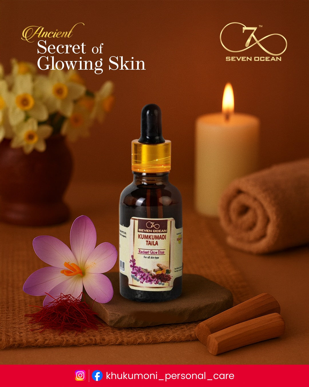 Seven Ocean Kumkumadi Taila For Glowing Skin