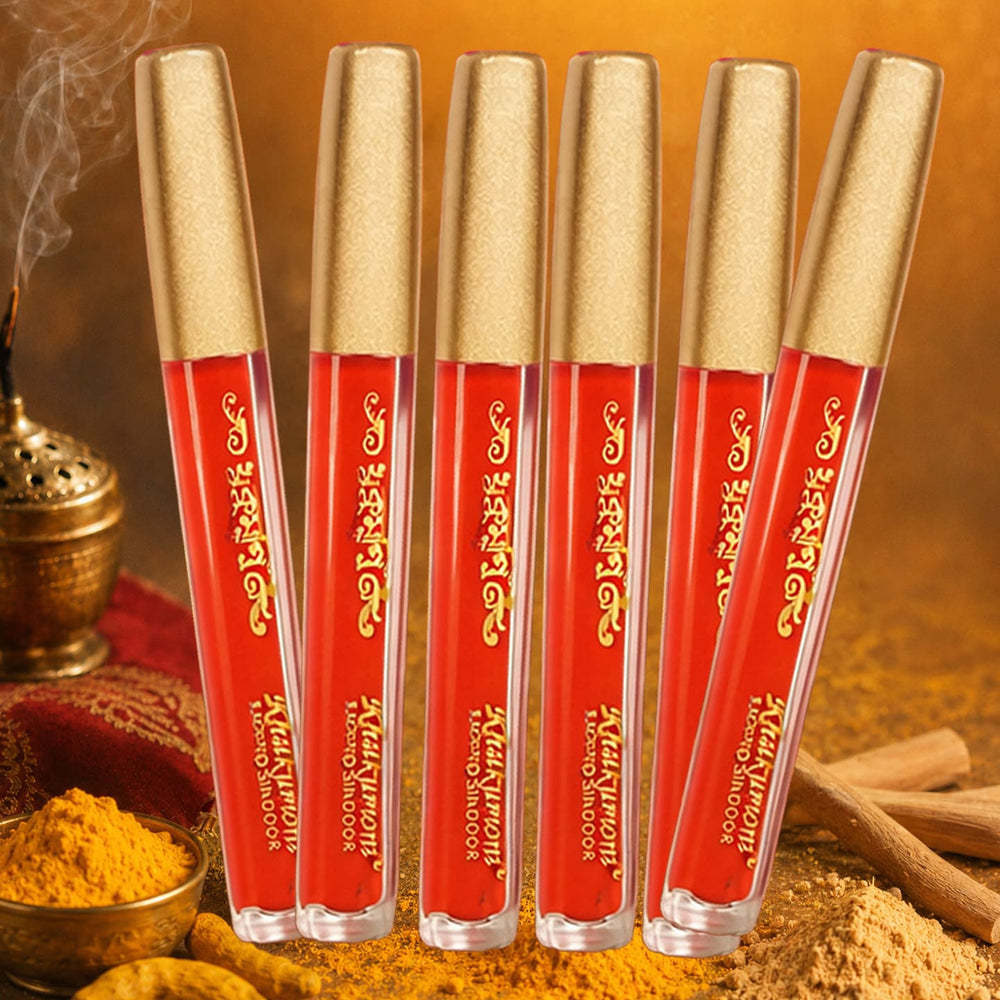 Premium Orange Liquid Sindoor Combo [6 Pcs.]
