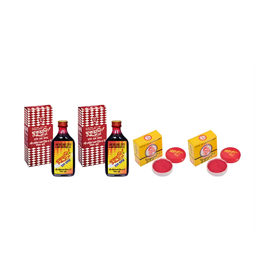 Khukumoni Herbal Alta & Special Dust Sindoor Combo (2+2)