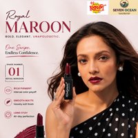 Khukumoni Seven Ocean Creamy Royal Maroon Bullet Lipstick - 01