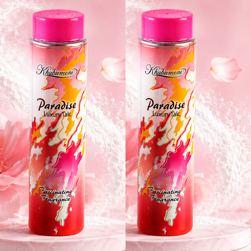 Paradise Luxury Talc Enrich With Fascinating Fragrance pack of 2