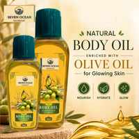 Natural Body Oil [Enriched with Olive Oil, Haldi, Neem and Other Natural Ingredients] - [200ml]+ [100ml] Combo