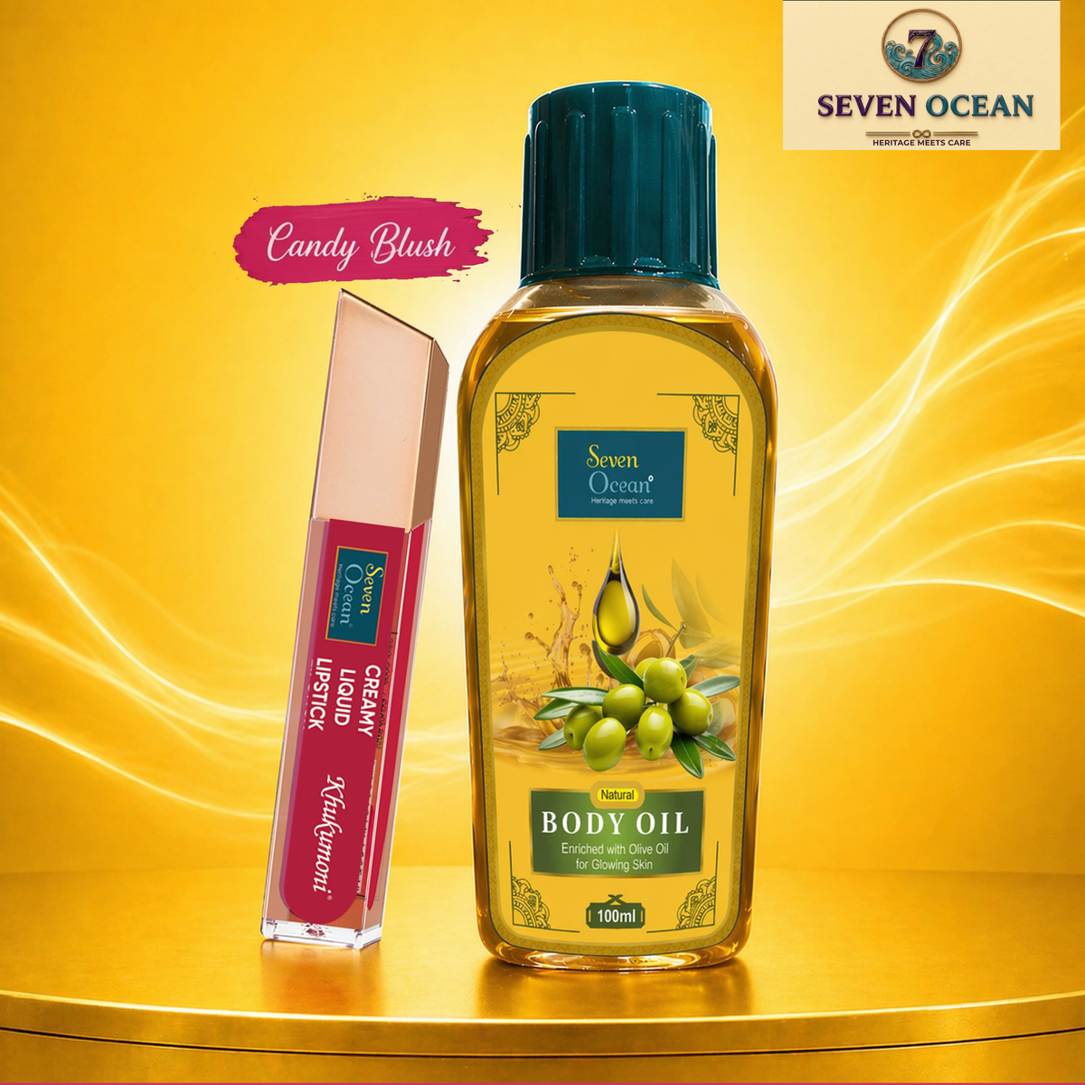Candy Blush Lipstick With Natural Body Oil [100ml]- Pack Of 2 Combo
