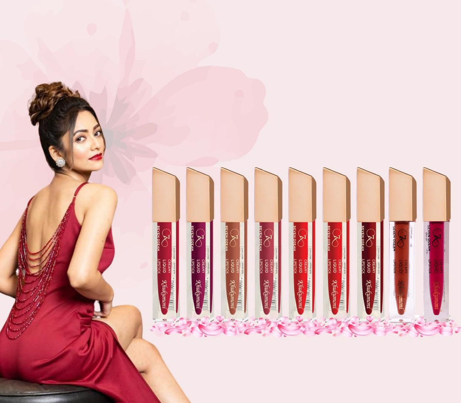 Seven Ocean Creamy Liquid Lipstick - Hot Pink