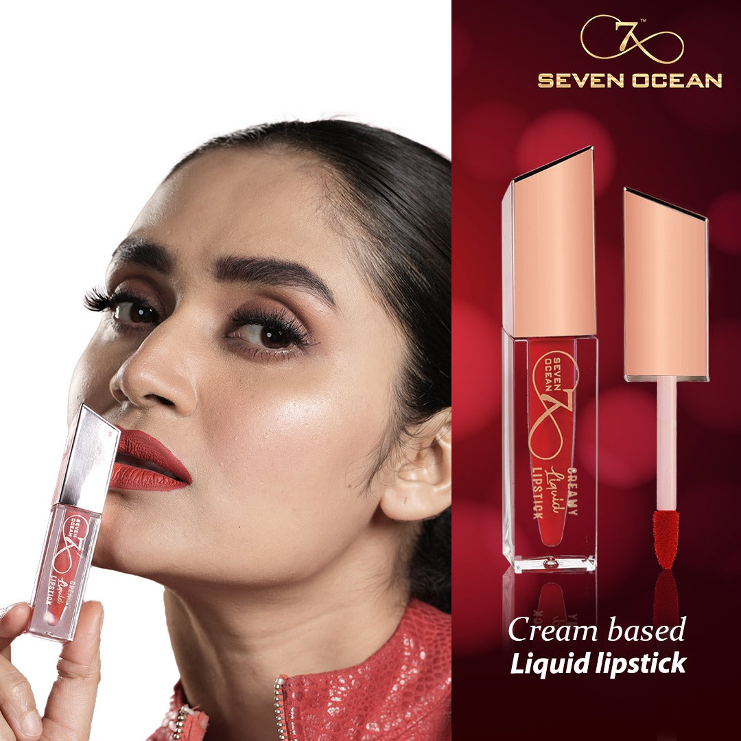 Seven Ocean- Creamy Liquid Lipstick- Combo Gift (Pack Of 6)