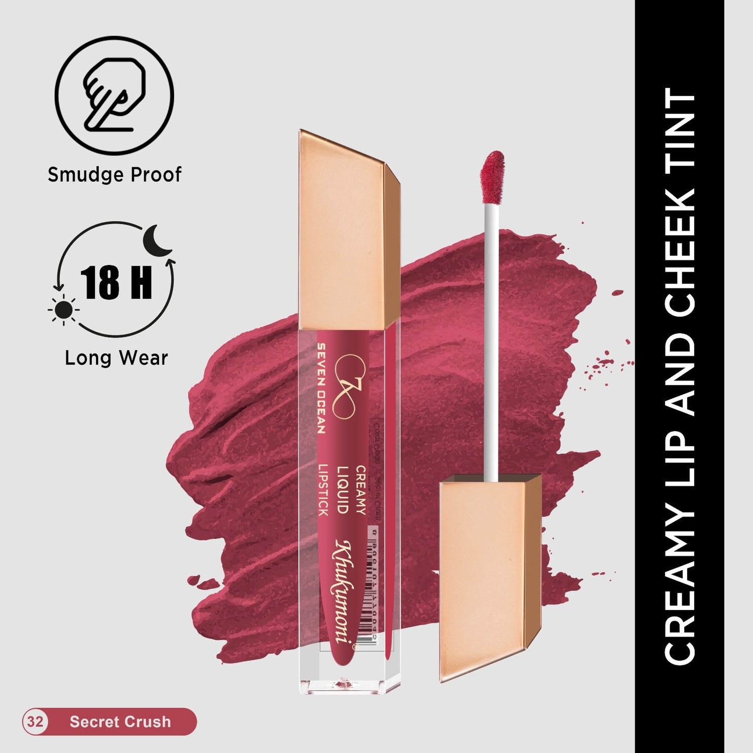 Seven Ocean- Creamy Liquid Lipstick - Secret Crush
