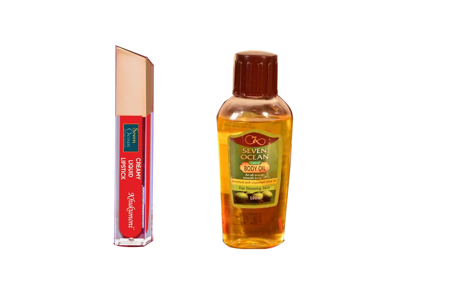 Red Shot Lipstick With Natural Body Oil [100ml]- Pack Of 2 Combo