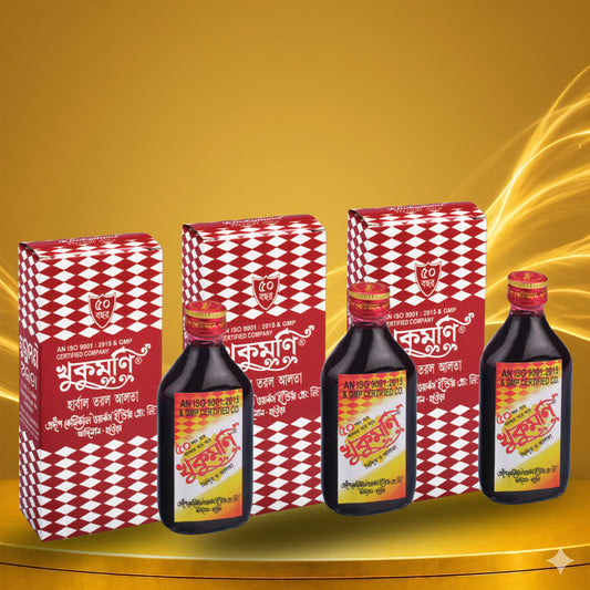 Khukumoni Herbal Liquid Red Alta for Feet (Small) 50ml each Combo - 3 pics