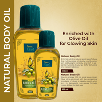 Natural Body Oil (Enriched with Olive Oil, Haldi, Neem and Other Natural Ingredients) - 200ml+100ml Combo