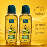 Natural Body Oil [Enriched with Olive Oil, Haldi, Neem and Other Natural Ingredients] - [200ml+200ml] Combo