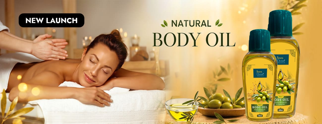 Natural Body Oil [100ml]- Pack Of 2Pcs- [Enriched with Olive Oil, Haldi, Neem and Other Natural Ingredients]