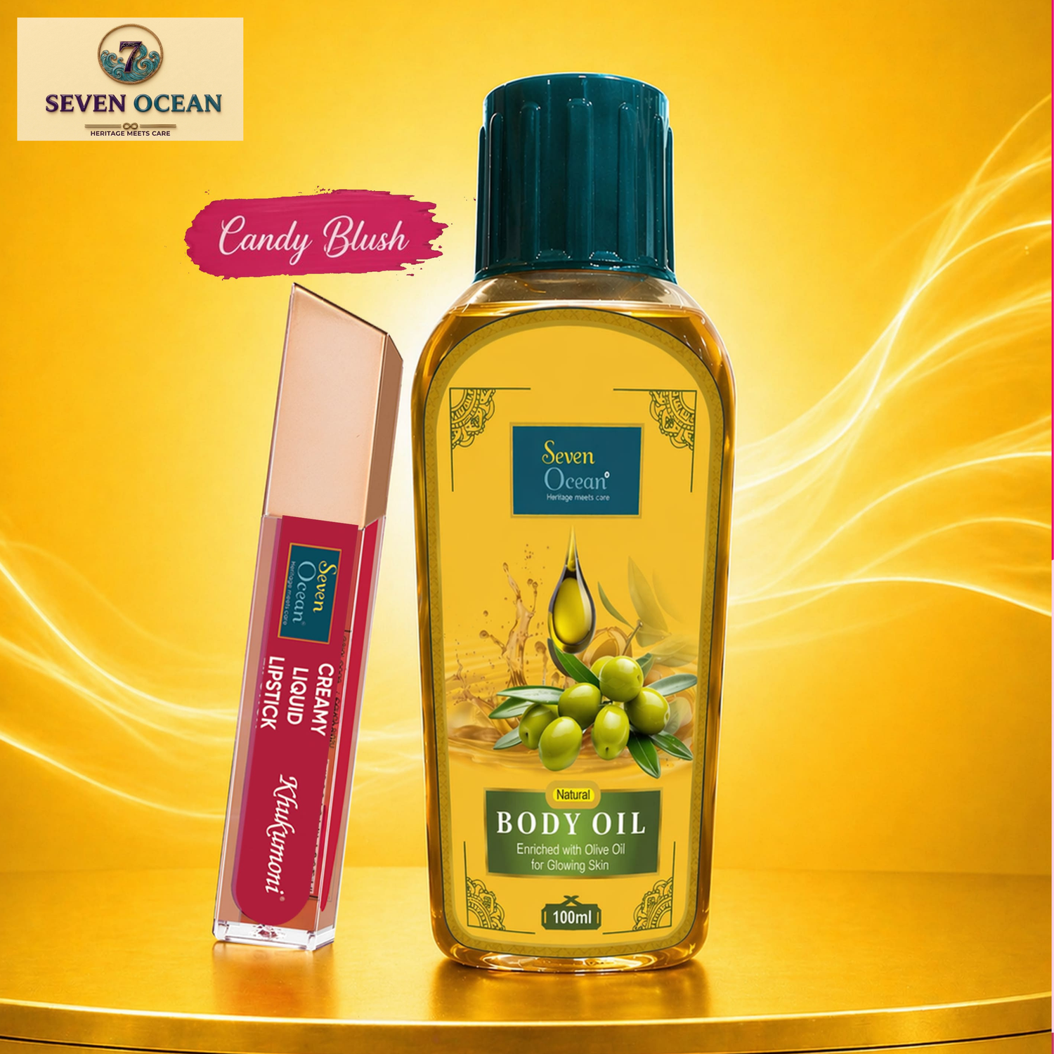 Candy Blush Lipstick With Natural Body Oil [100ml]- Pack Of 2 Combo