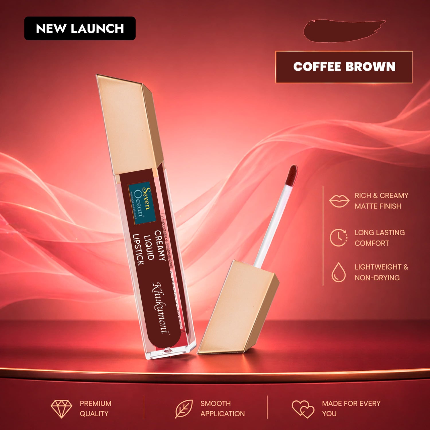 Creamy Liquid Lipstick - Coffee Brown