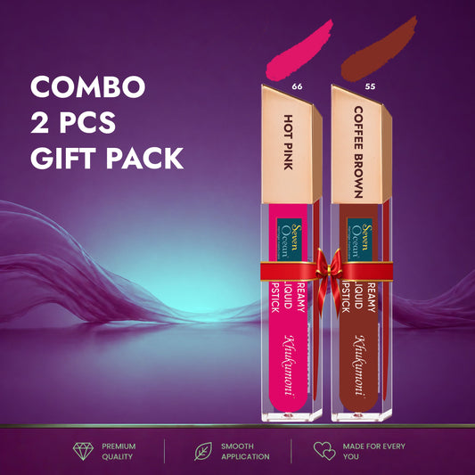 Seven Ocean Creamy Liquid Lipstick - Combo 2 Pcs Gift Pack