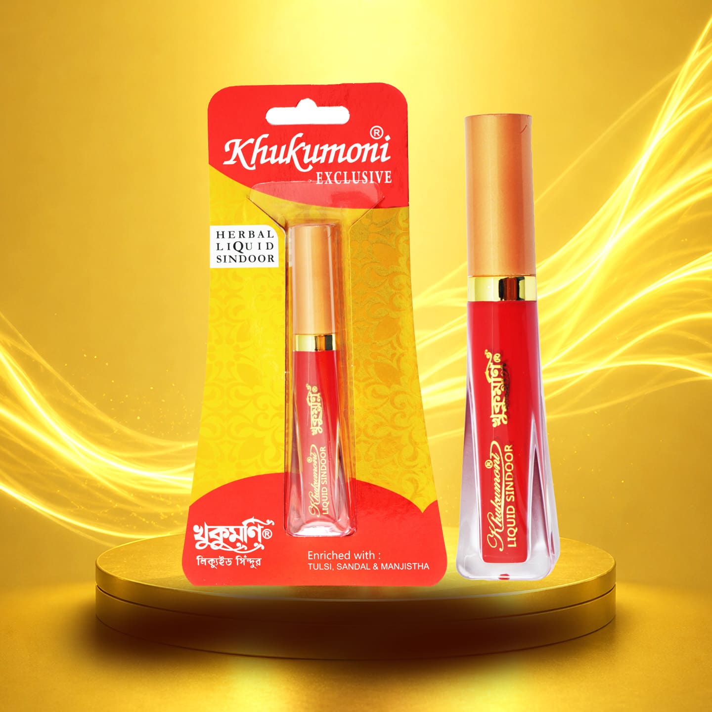 Khukumoni Exclusive Liquid Red Sindoor 1Pcs