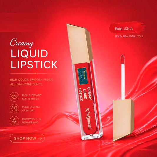 Seven Ocean Creamy Liquid Lipstick - Red Shot
