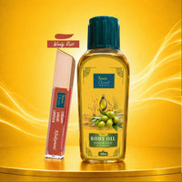 Woody Rust Lipstick + Natural Body Oil (100 ml) Combo